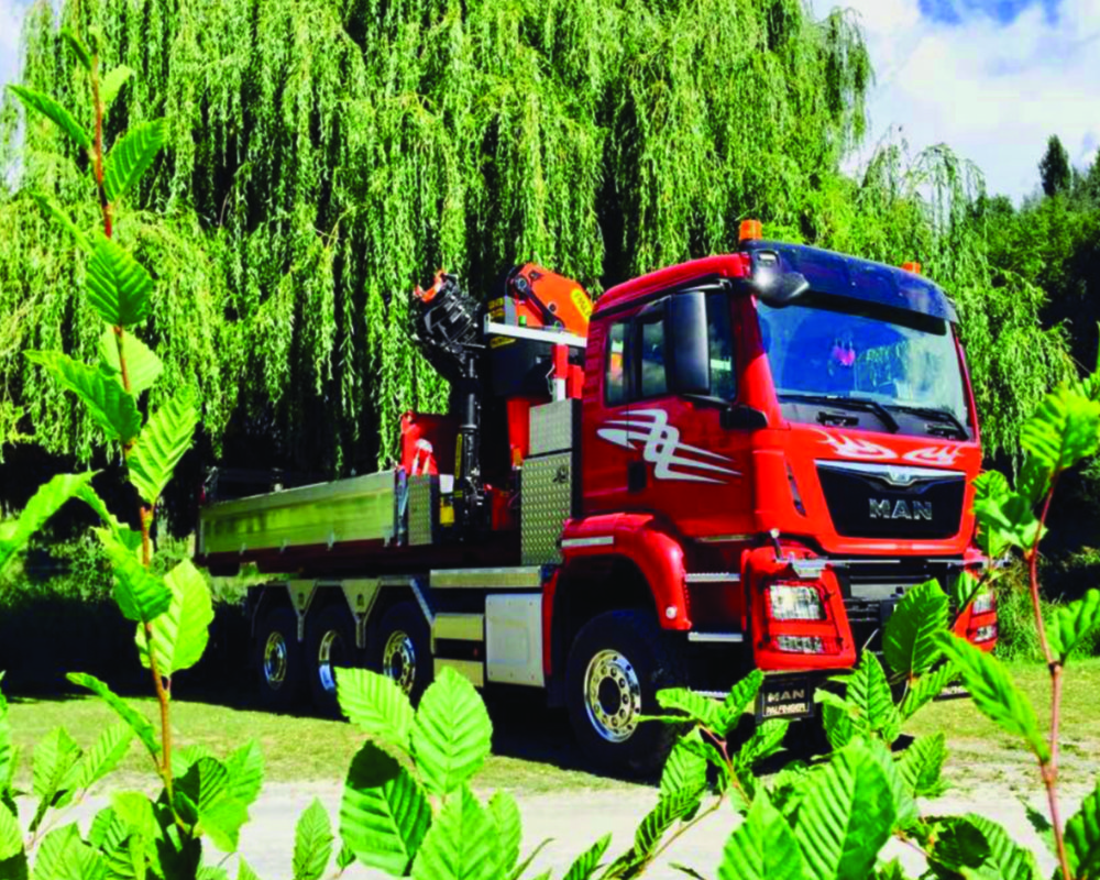 Véhicule de transport d'André BORNET Fils Transports SA à Aproz (Nendaz) en Valais et en Suisse